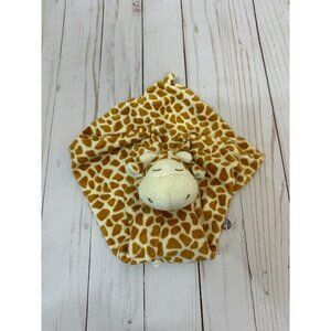 Angel Dear Infant Giraffe Security Blanket Knotted Lovey Plush Brown Tan Yellow